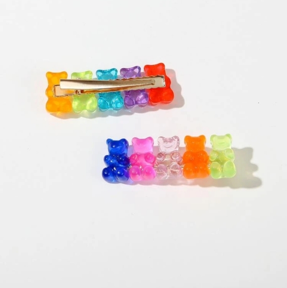 Jelly bear hair clips measuement included - Picture 5 of 7